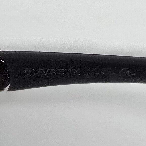 Oakley 24-119 Flak Jacket Black Chrome Polarized Tungsten Iridium Sunglasses - Picture 10 of 16